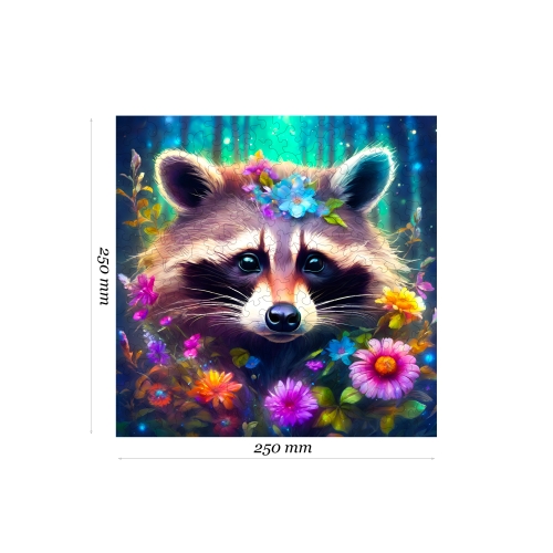 Puzzle Drewniane 25 x 25 cm SZOP 155 Elementów Układanka Drewniana